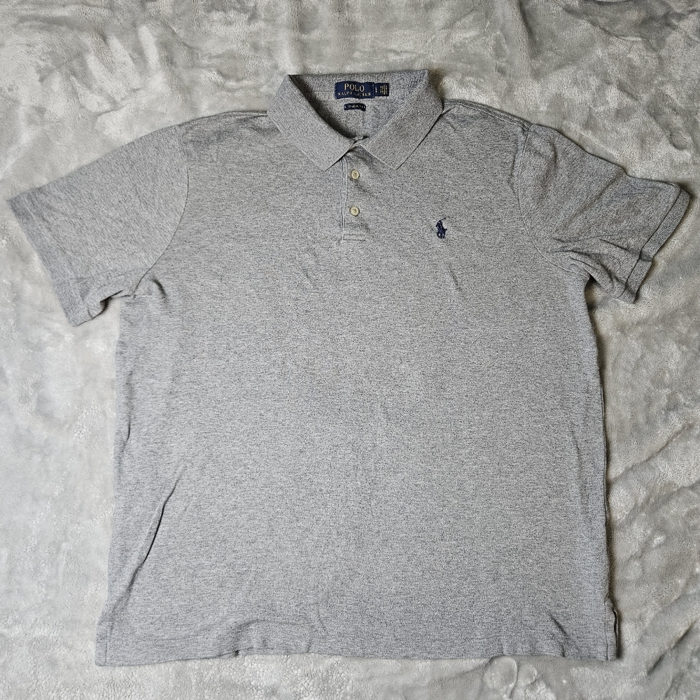 Polo Ralph Lauren Gray Polo Shirt – Men’s Large Classic Fit